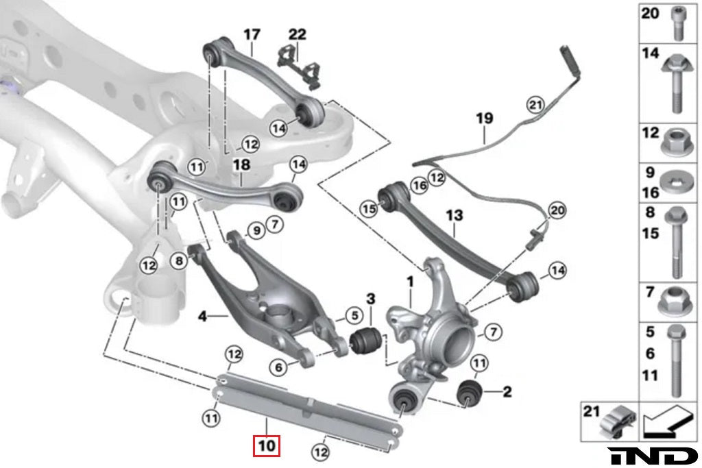 BMW E90/E92/E93 M3 & E82 1M Rear Trailing Arms - Fall-Line FLM-E82-1FRTAK