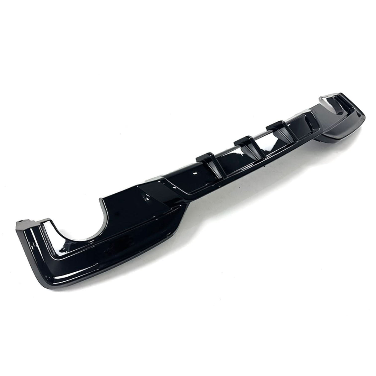 BMW F06 F12 F13 6 Series M Sport rear diffuser, gloss black, V-style