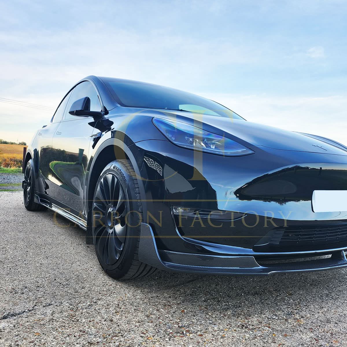 Tesla Model Y 2019-2024 gloss black side fender trims