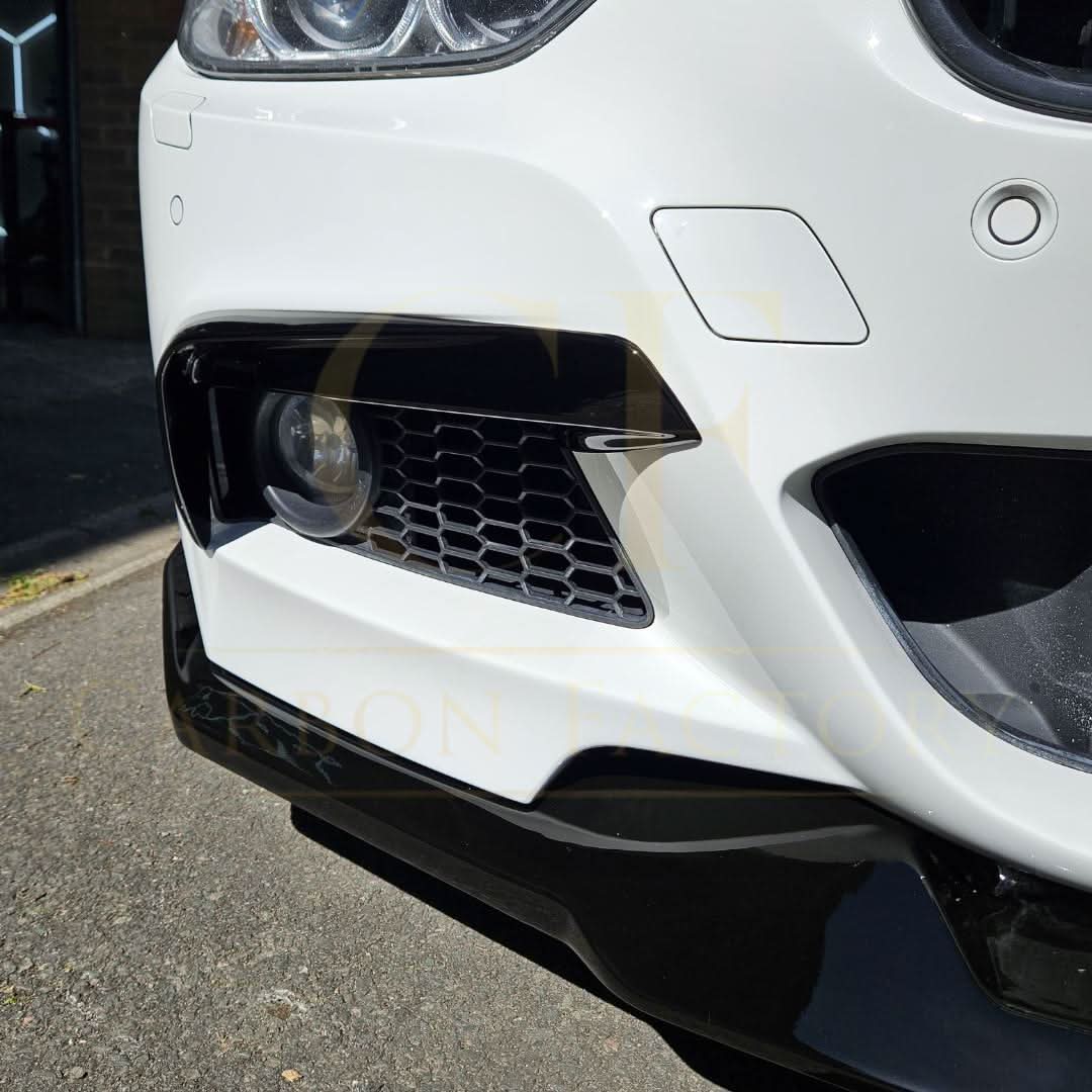 BMW F30 F31 3 Series M Sport fog light trims gloss black