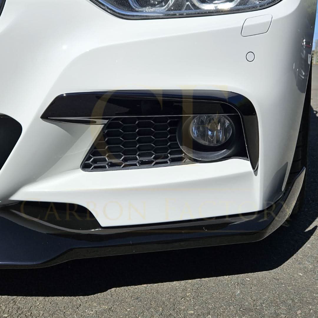 BMW F30 F31 3 Series M Sport fog light trims gloss black