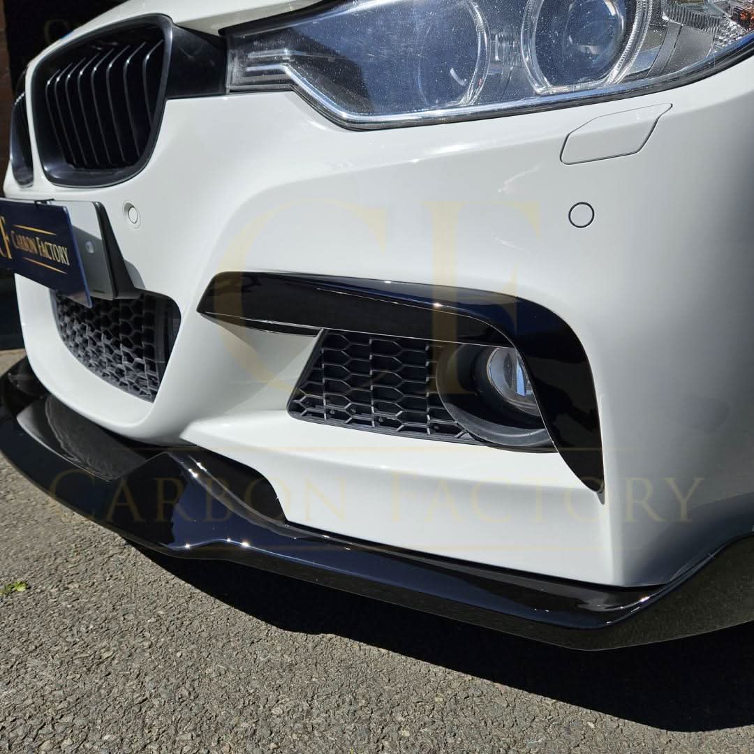 BMW F30 F31 3 Series M Sport fog light trims gloss black