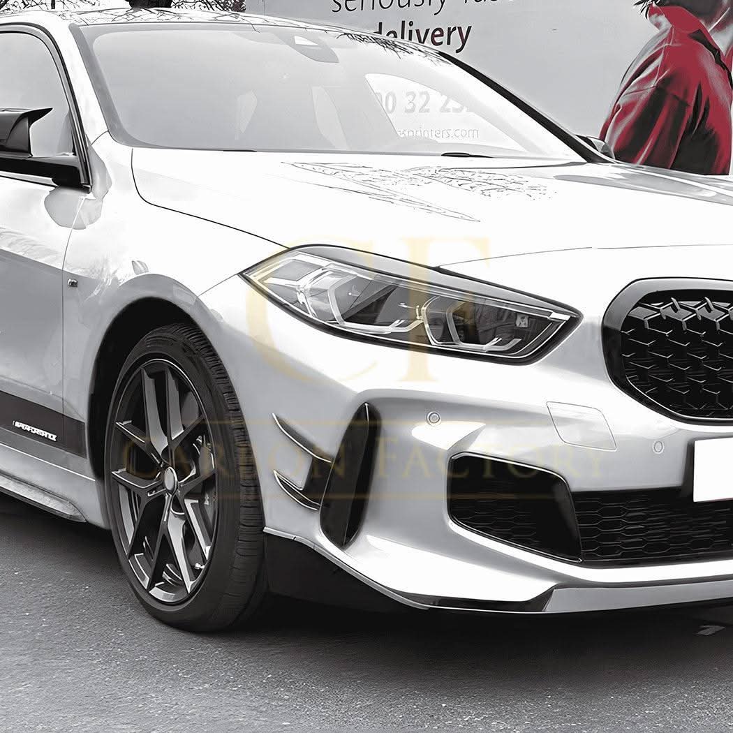 BMW F40 1 Series 19-24 Gloss Black Front Canards