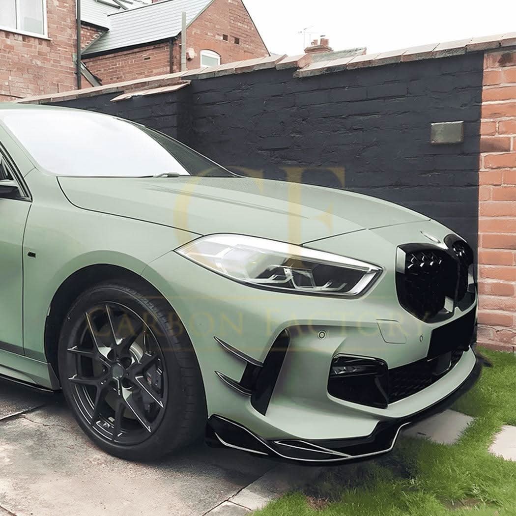 BMW F40 1 Series 19-24 Gloss Black Front Canards