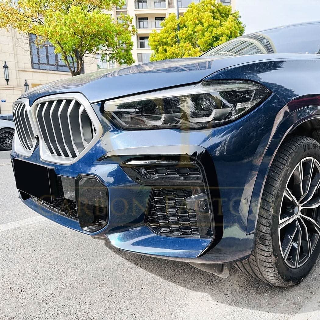 BMW G06 X6 Pre-LCI (2019-22) Gloss Black Front Canards