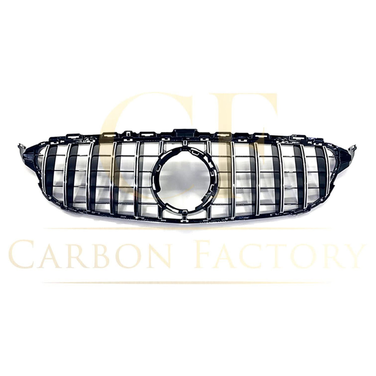 Mercedes W205 C-Class 2019-2021 GT Style Silver Front Grille