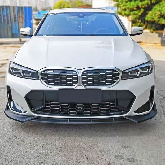 BMW G20 G21 Front Splitter BK Style Gloss Black - G20-SP-BK