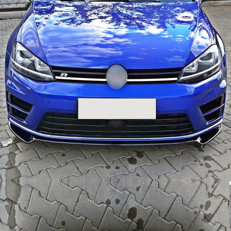 VW Golf MK7 R-Line R 13-16 Gloss Black Front Splitter