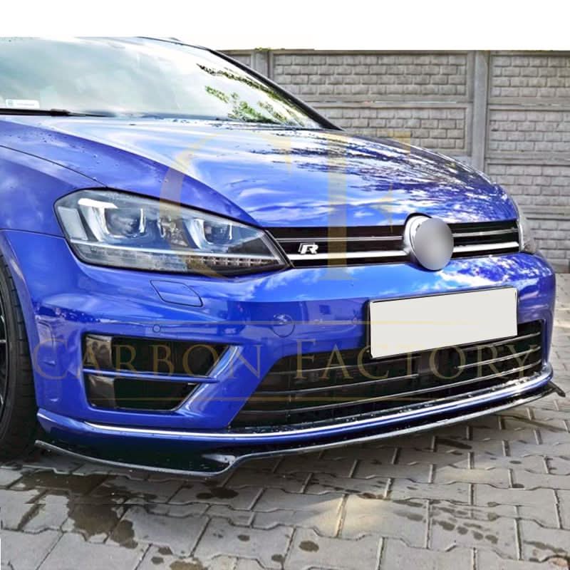 VW Golf MK7 R-Line R 13-16 Gloss Black Front Splitter