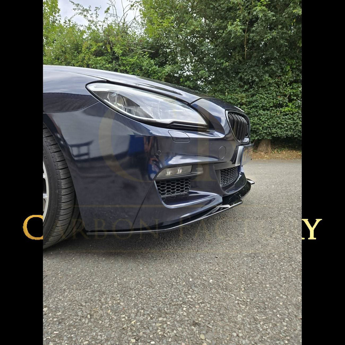BMW 6 Series F06 F12 F13 M Sport V Style Gloss Black Front Splitter