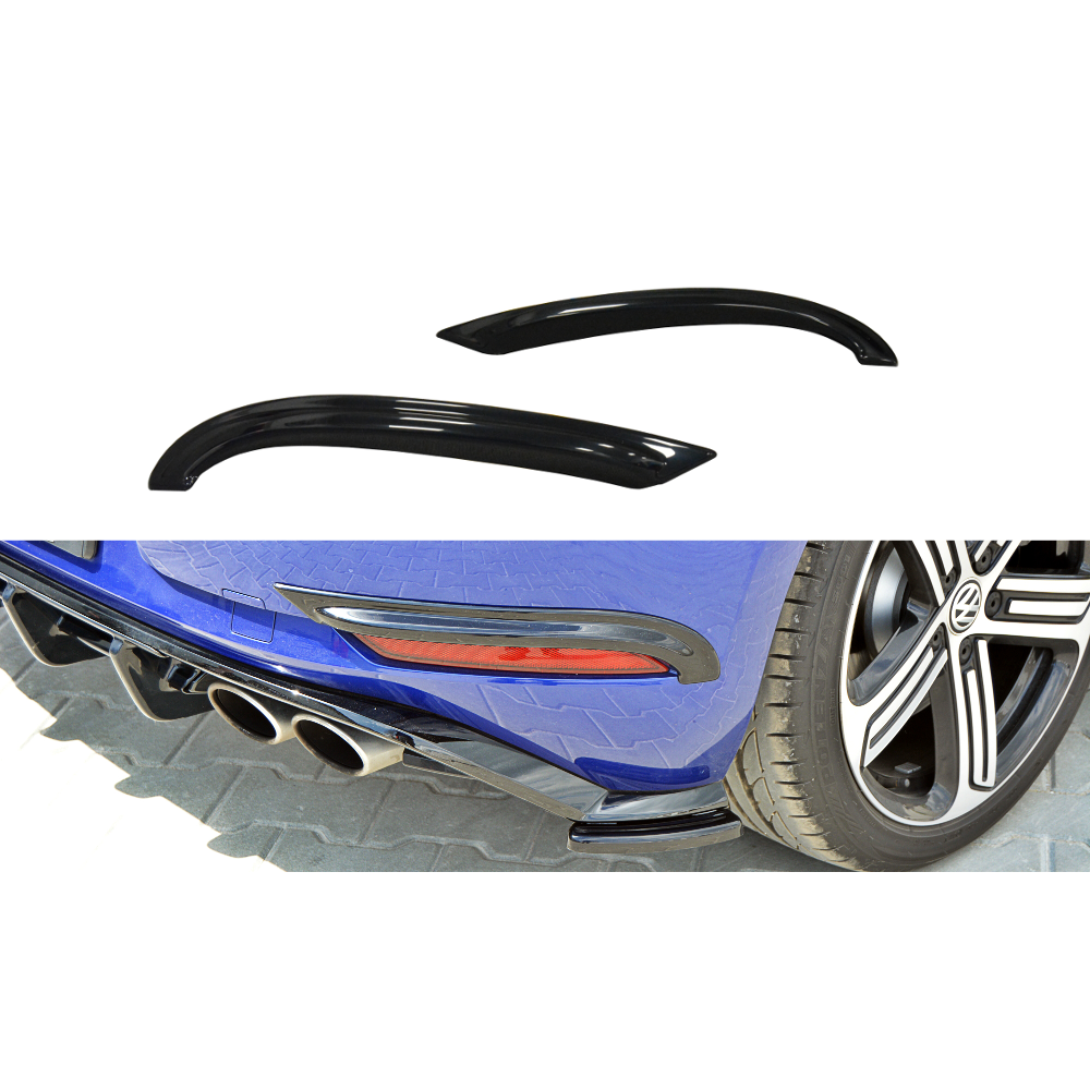 VW Golf 7 R & R-Line Facelift (2017-2020) Rear Light Frames - Maxton Design ABS
