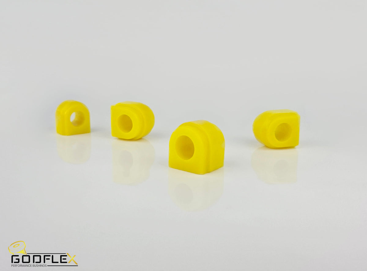 Audi A3 S3 8V Front & Rear Anti Roll Bar Bushes Kit - GodFlex 24mm/21.7mm Polyurethane
