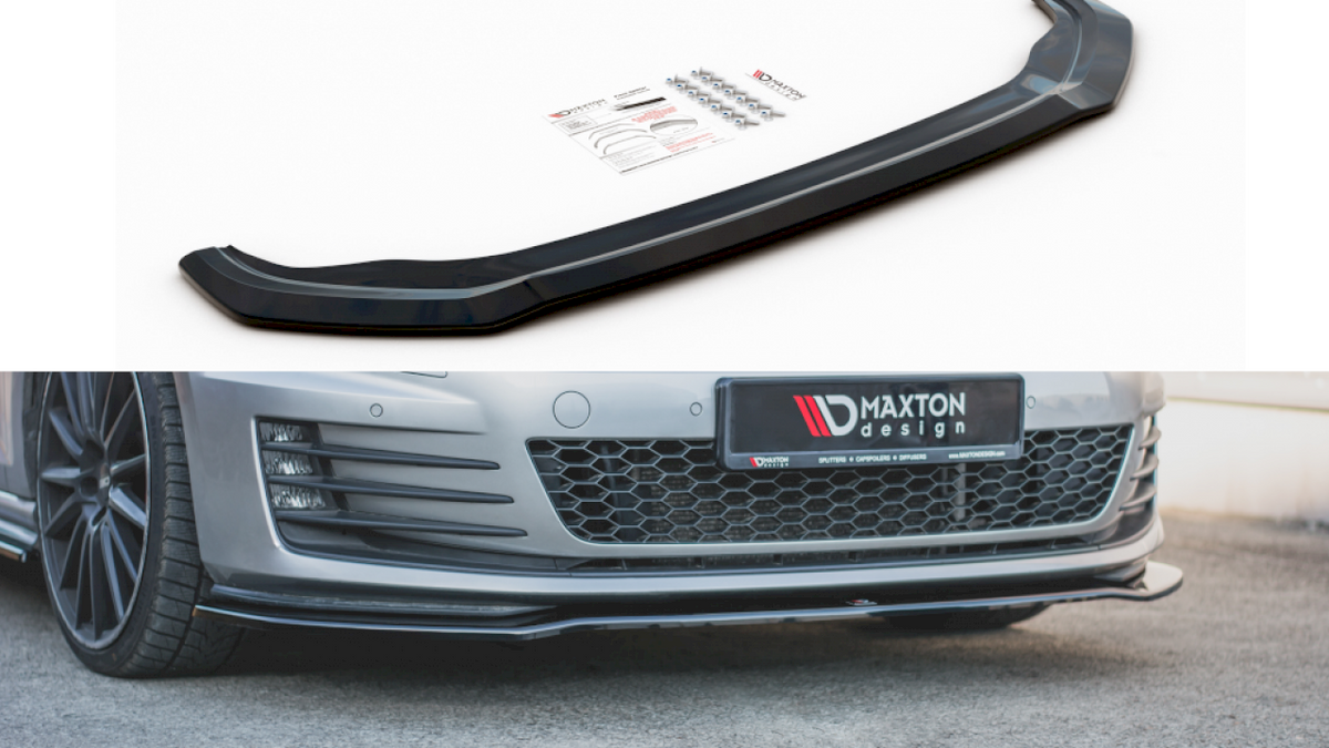 VW Golf 7 GTI GTD Mk7 Front Splitter V.2 by Maxton Design