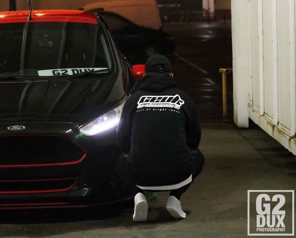 CEUK Black Hoodie - 280gsm Cotton-Blend, Heat-Embedded Logo