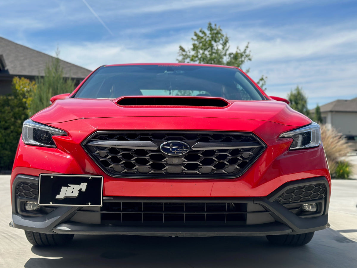 BMW E/F-chassis, MINI R50-R61, Infiniti Q50/Q60, KIA Stinger, Subaru WRX 2.4L No-Drill Tow Hook Front Plate Holder
