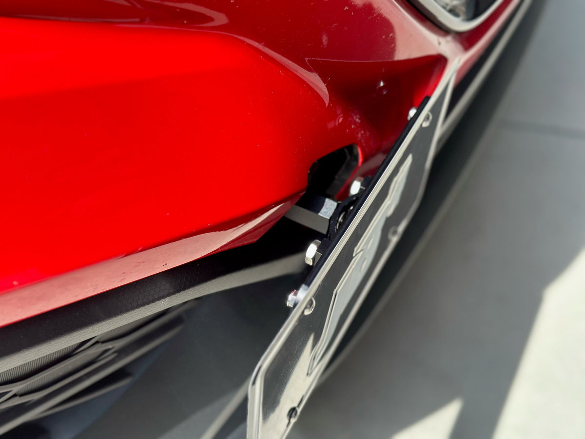 BMW E/F-chassis, MINI R50-R61, Infiniti Q50/Q60, KIA Stinger, Subaru WRX 2.4L No-Drill Tow Hook Front Plate Holder