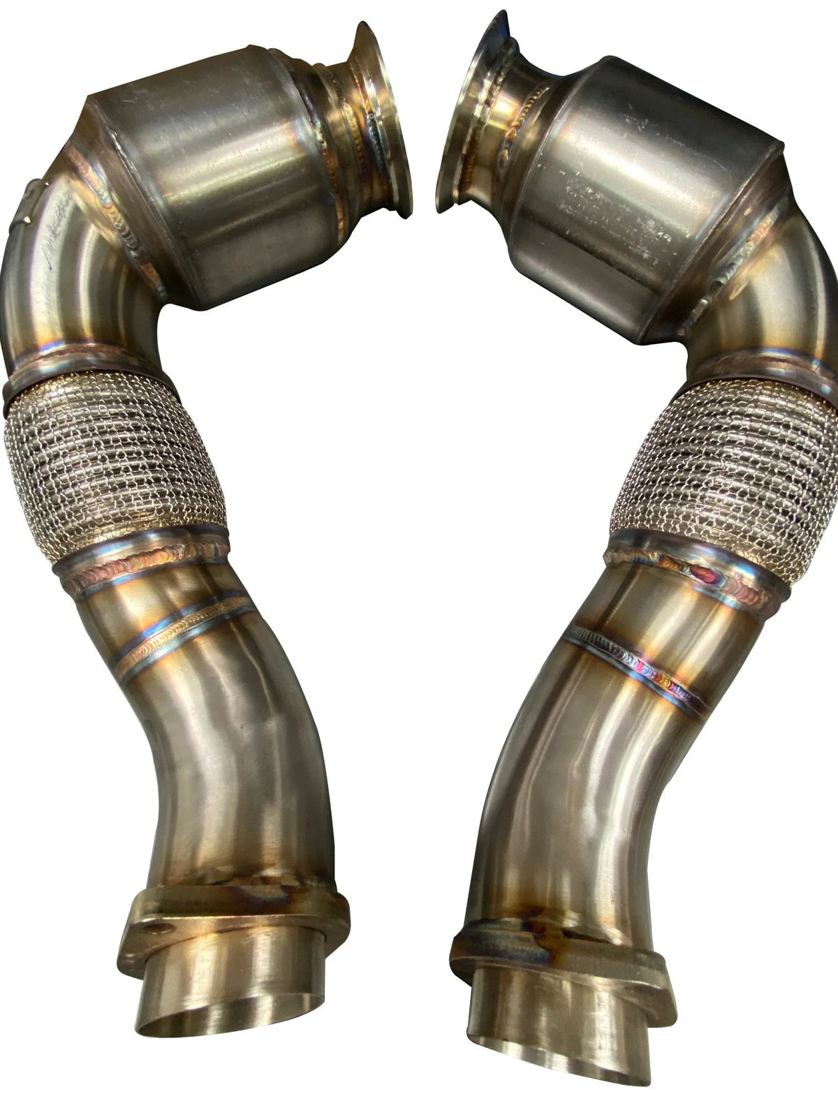 F85 F86 G82 S63 Stage 2 Decat Downpipes | Active Autowerke 11-041 | 3-inch 304 Stainless