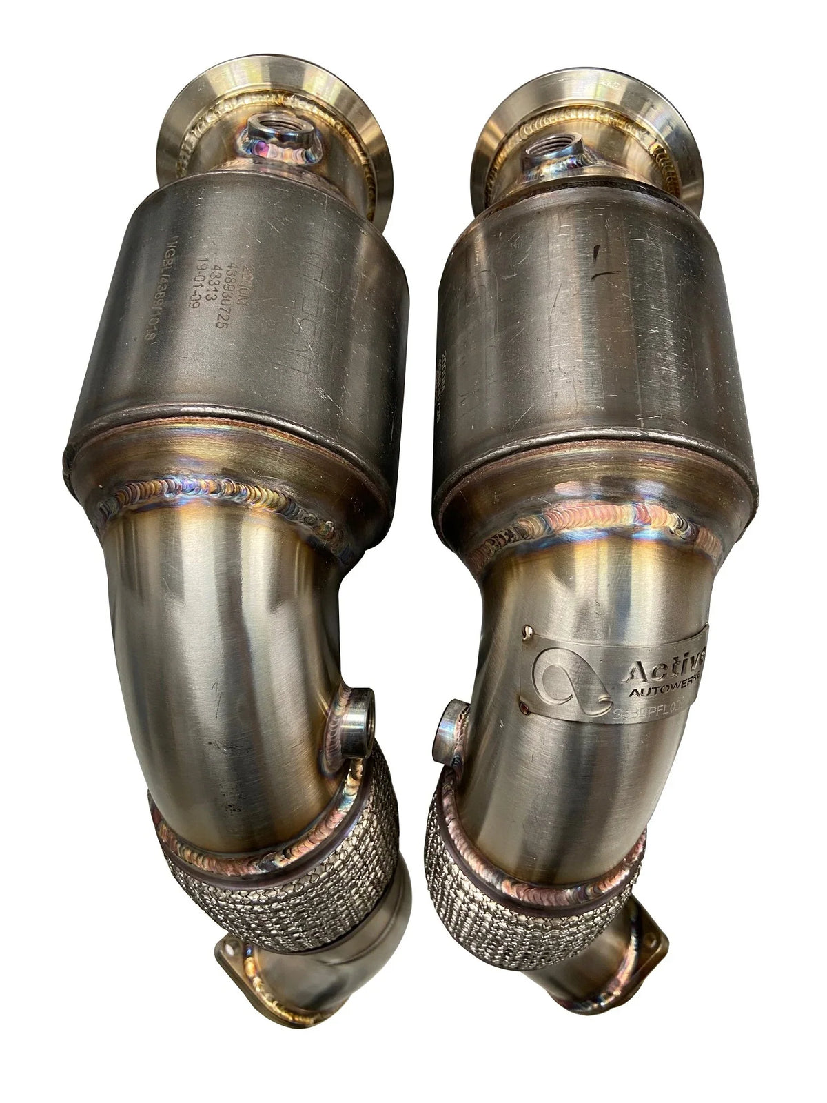 F85 F86 G82 S63 Stage 2 Decat Downpipes | Active Autowerke 11-041 | 3-inch 304 Stainless