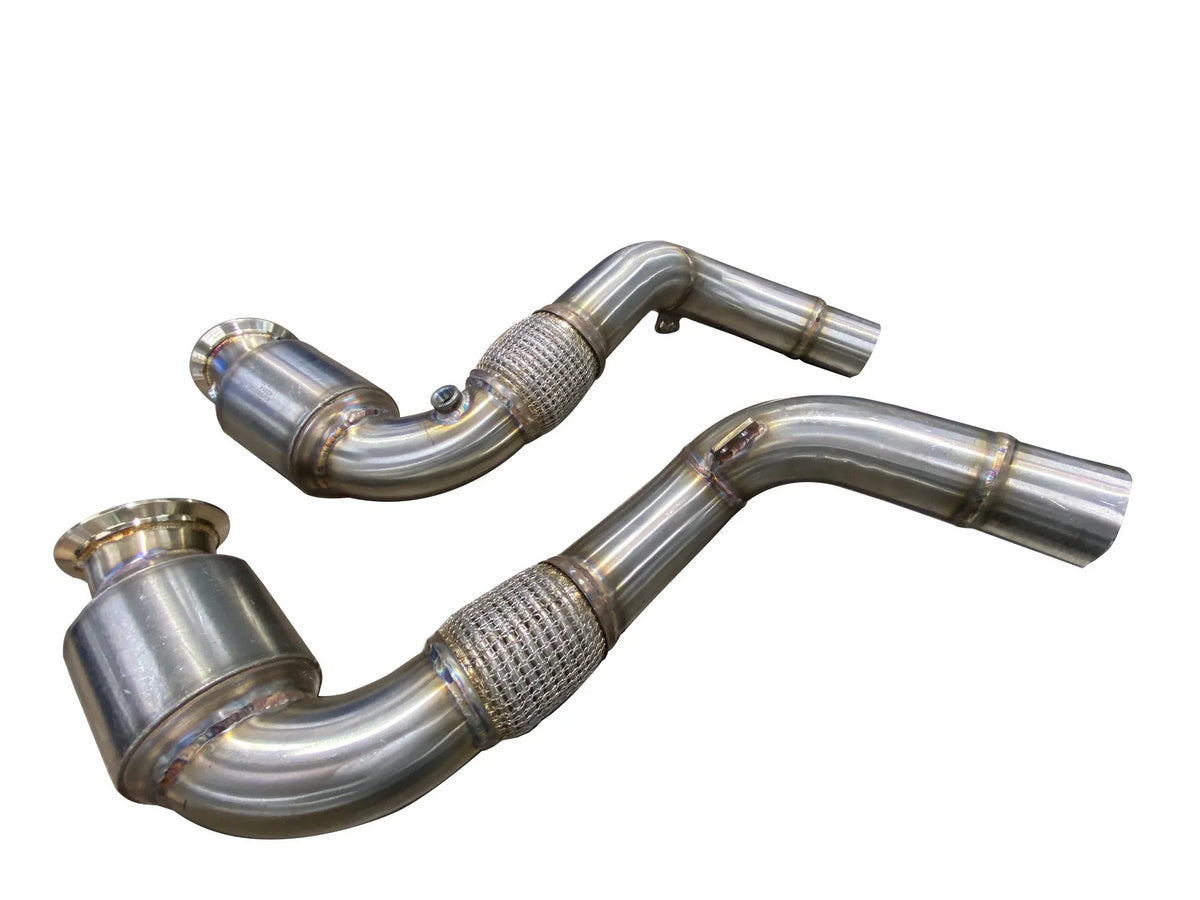 F85 F86 G82 S63 Stage 2 Decat Downpipes | Active Autowerke 11-041 | 3-inch 304 Stainless