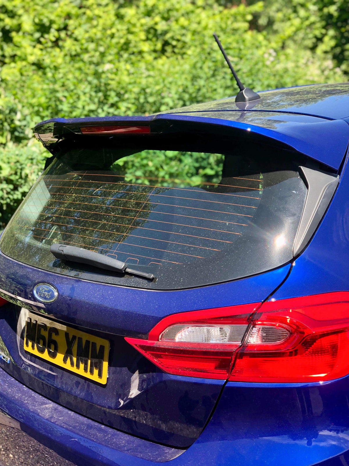 Ford Fiesta MK8 MK8.5 spoiler risers - stainless steel, no drill