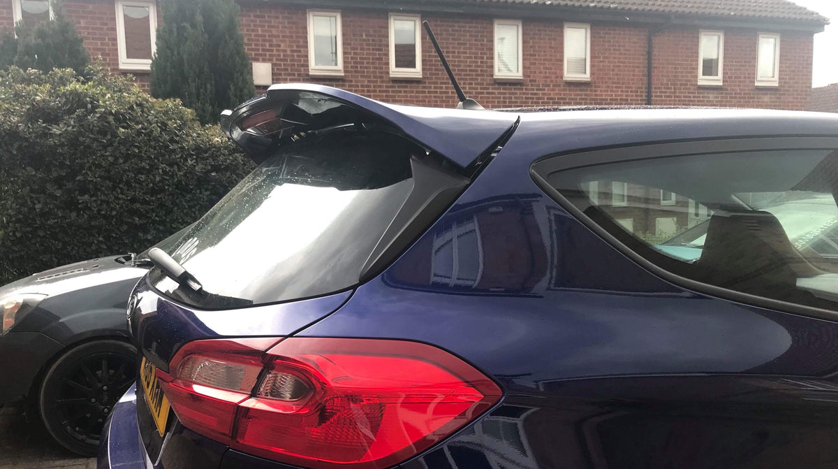 Ford Fiesta MK8 MK8.5 spoiler risers - stainless steel, no drill