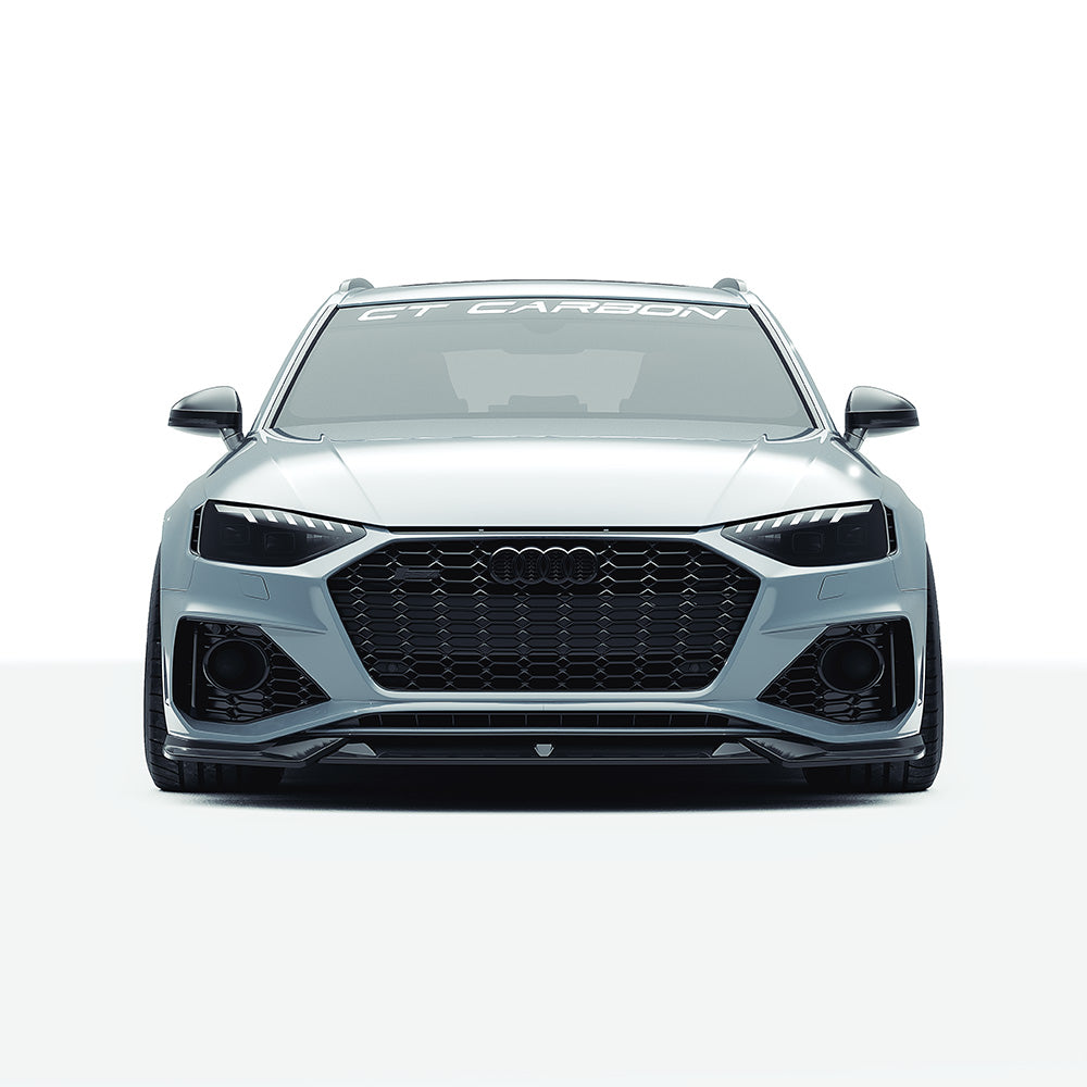Audi RS4 B9.5 (2020-2024) CT Design V2 Carbon Fibre Body Kit - Front Splitter, Side Skirts, Roof Spoiler, Diffuser