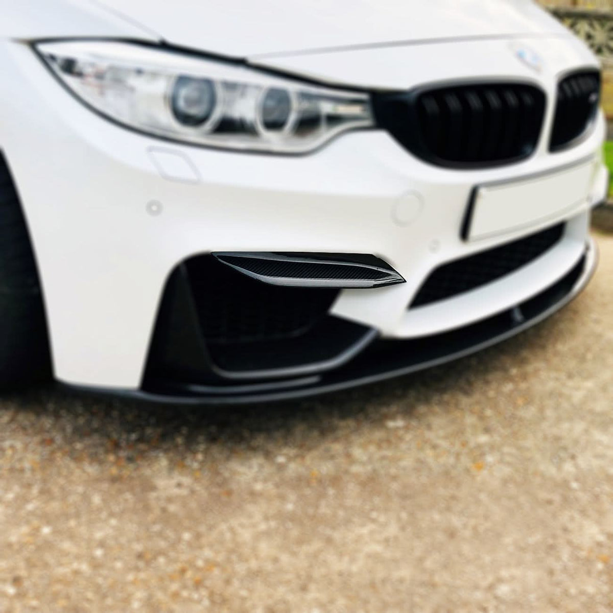 BMW F80 M3 F82 F83 M4 carbon fibre front bumper trims