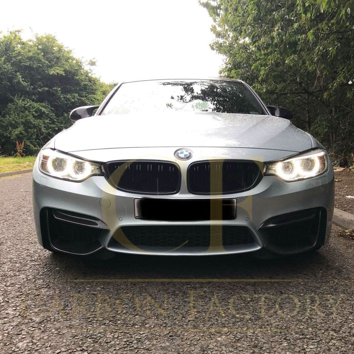 BMW F80 M3 F82 F83 M4 carbon fibre front bumper trims