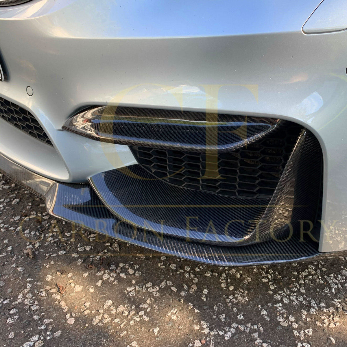 BMW F80 M3 F82 F83 M4 carbon fibre front bumper trims