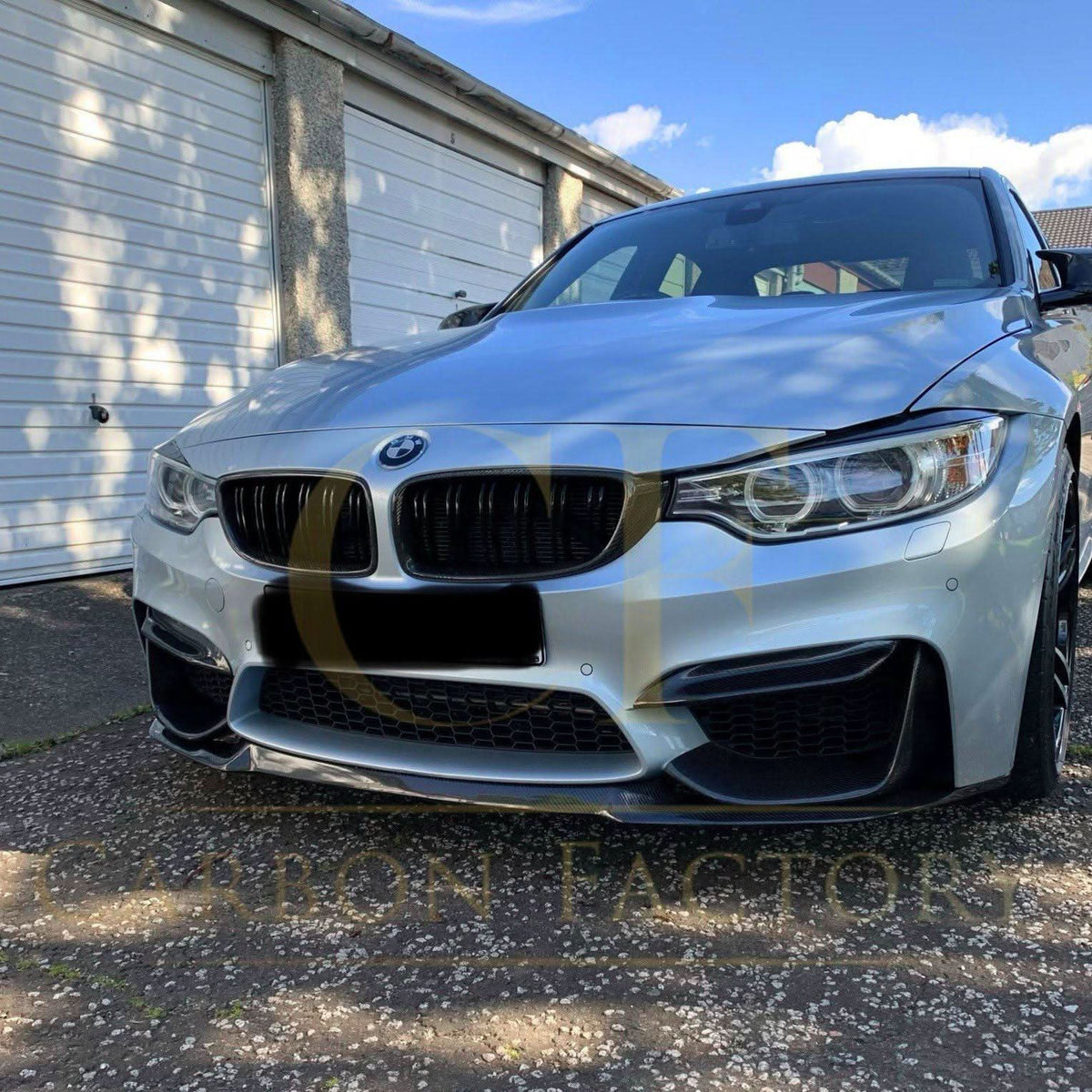 BMW F80 M3 F82 F83 M4 carbon fibre front bumper trims