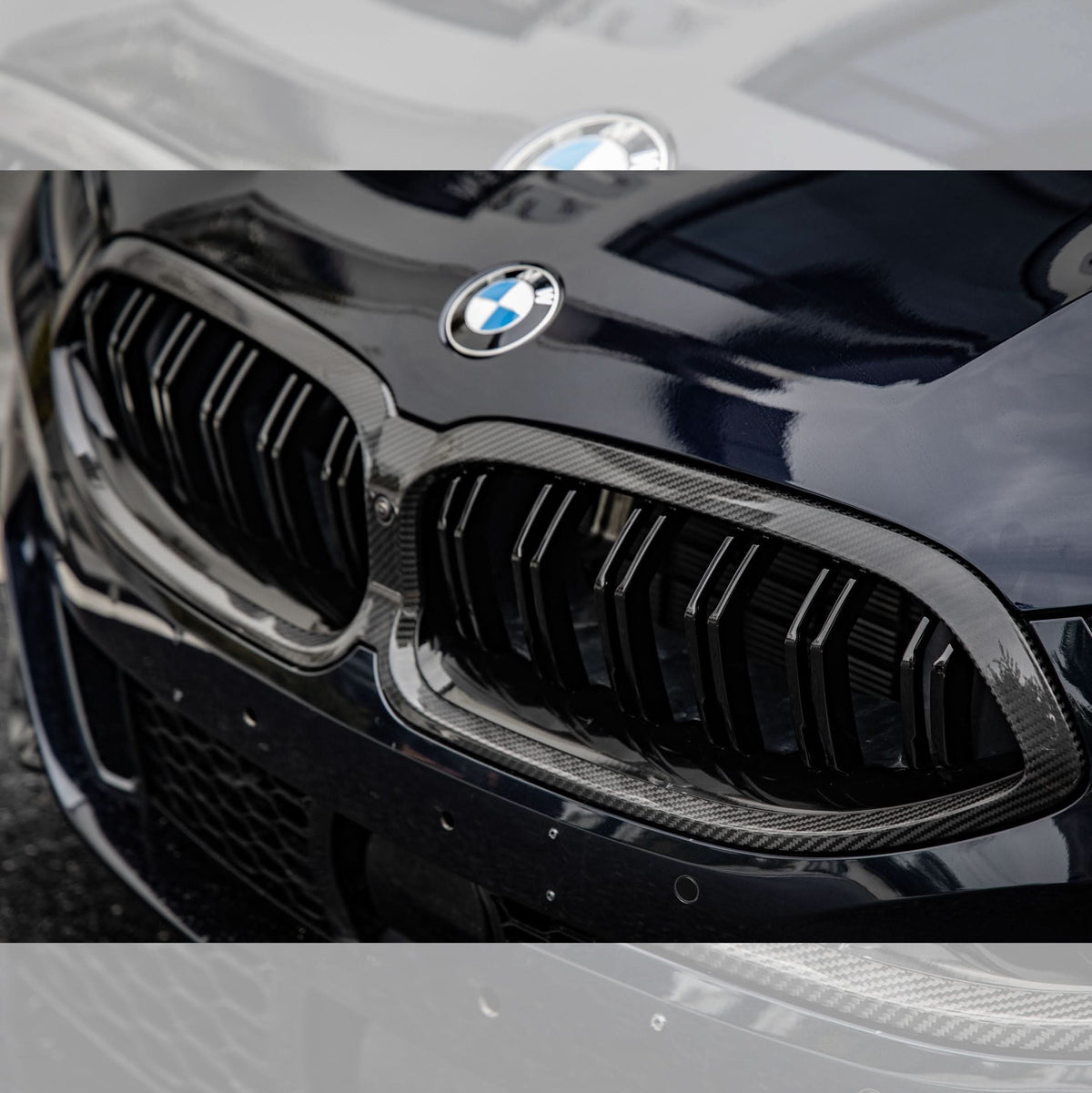 BMW G14 G15 G16 8 Series LCI Double Slat Pre-Preg Carbon Front Grille