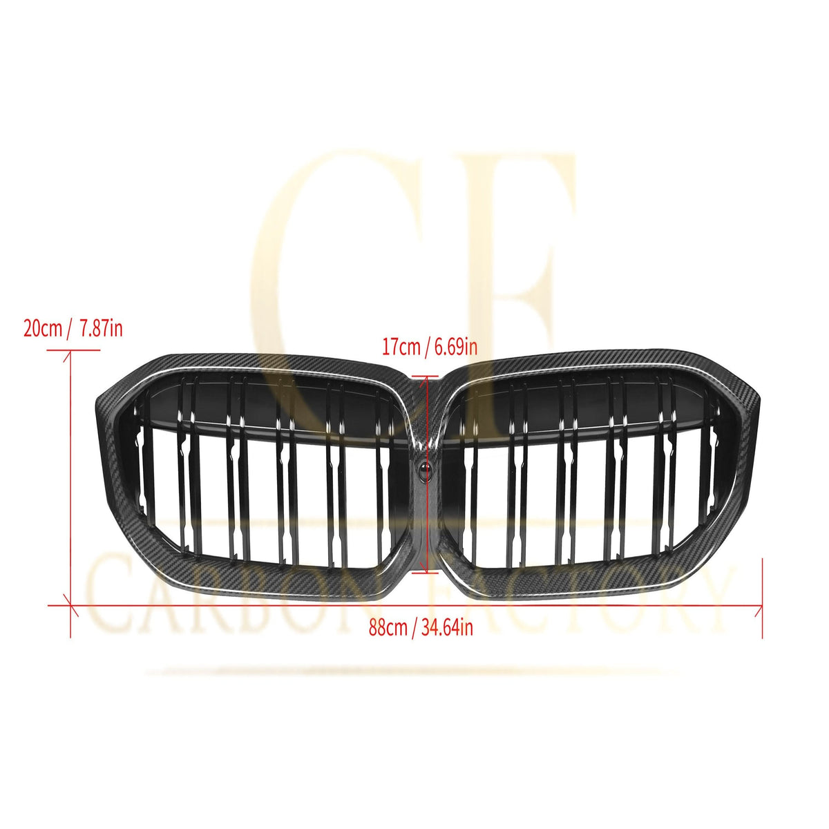 BMW G20 G21 G28 3 Series LCI (22-24) Double Slat Pre-Preg Carbon Fibre Front Grille