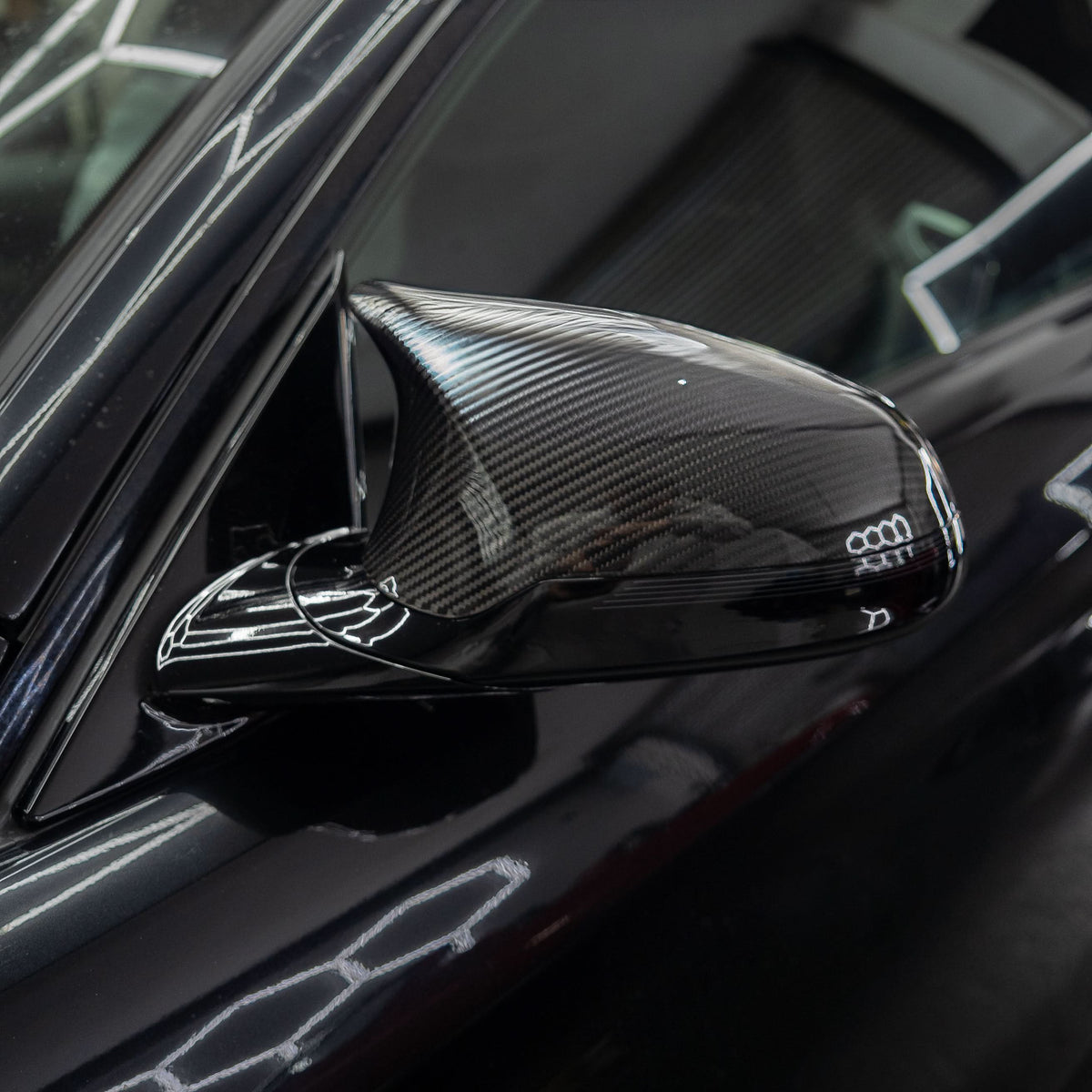 BMW F80 M3 F82 M4 F87 M2 Comp mirror covers, pre-preg carbon