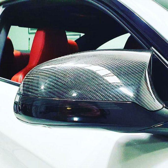 BMW F80 M3 F82 M4 F87 M2 Comp mirror covers, pre-preg carbon