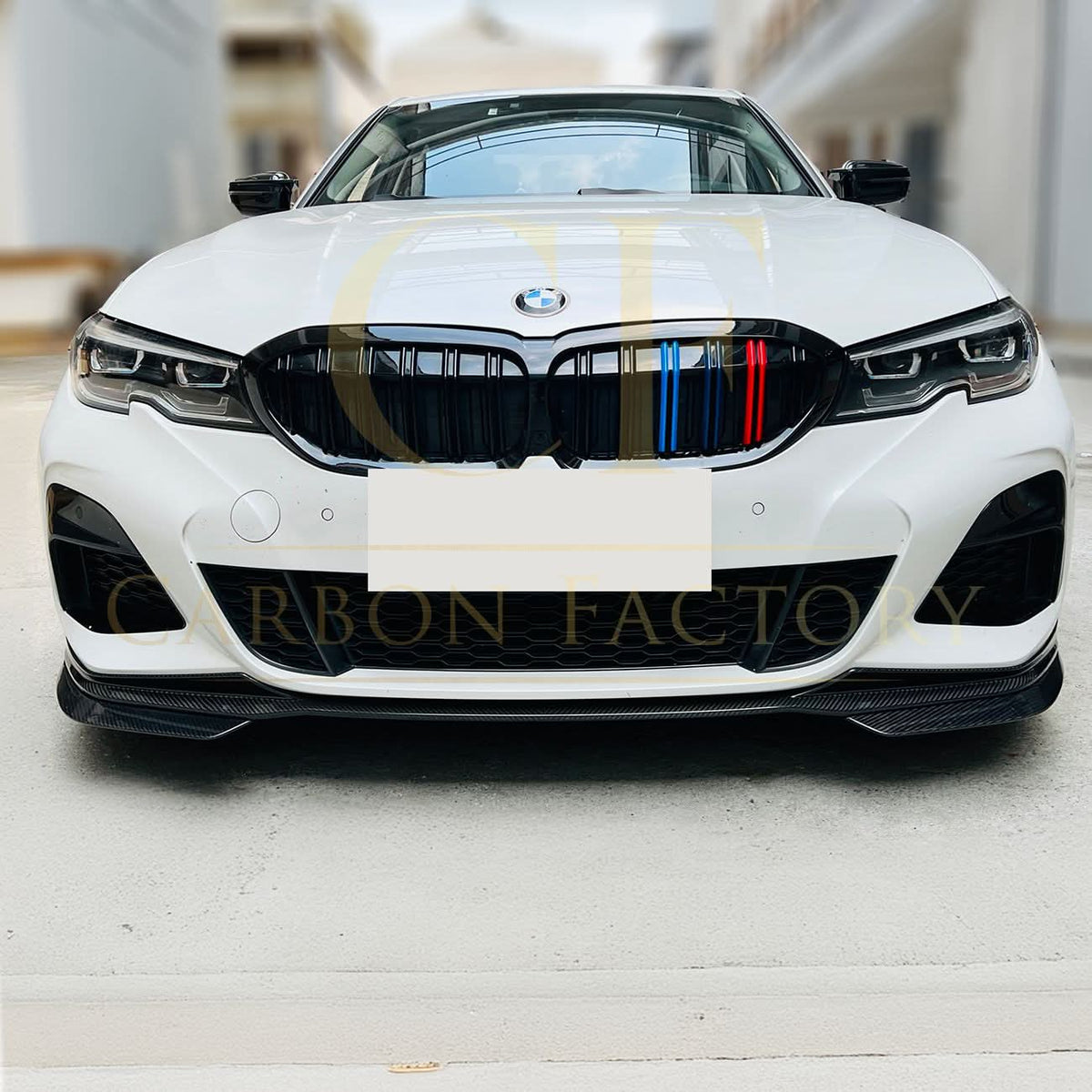 G20 G21 G28 BMW 3 Series DS Style Pre-Preg Carbon Front Splitter - C12345