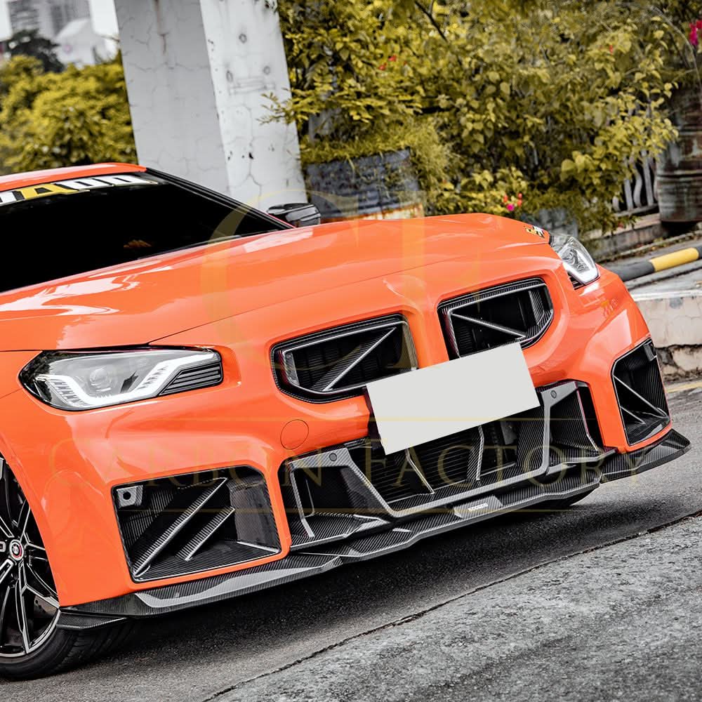 G87 M2 DS Style Pre-Preg Carbon Fibre Front Splitter SOOQOO - G87