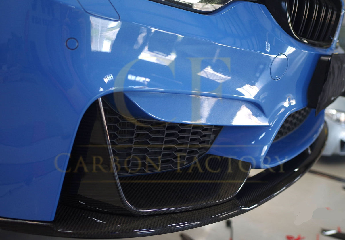 BMW F80 M3 F82 F83 M4 MP-style pre-preg carbon front splitter