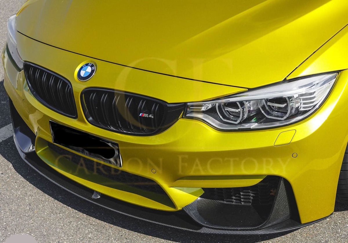 BMW F80 M3 F82 F83 M4 MP-style pre-preg carbon front splitter