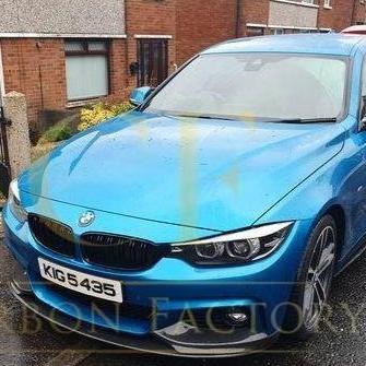 BMW F32 F33 F36 4 Series front splitter covers, pre-preg carbon fibre