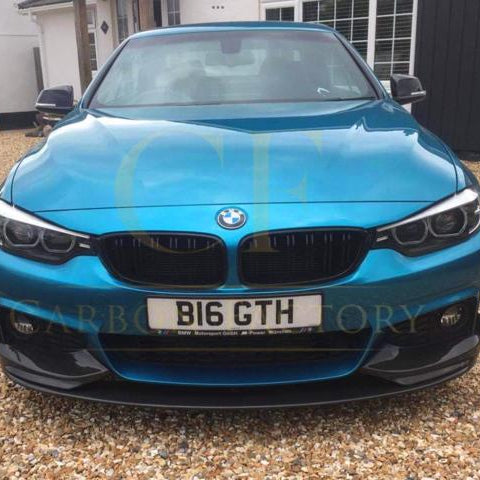 BMW F32 F33 F36 4 Series front splitter covers, pre-preg carbon fibre