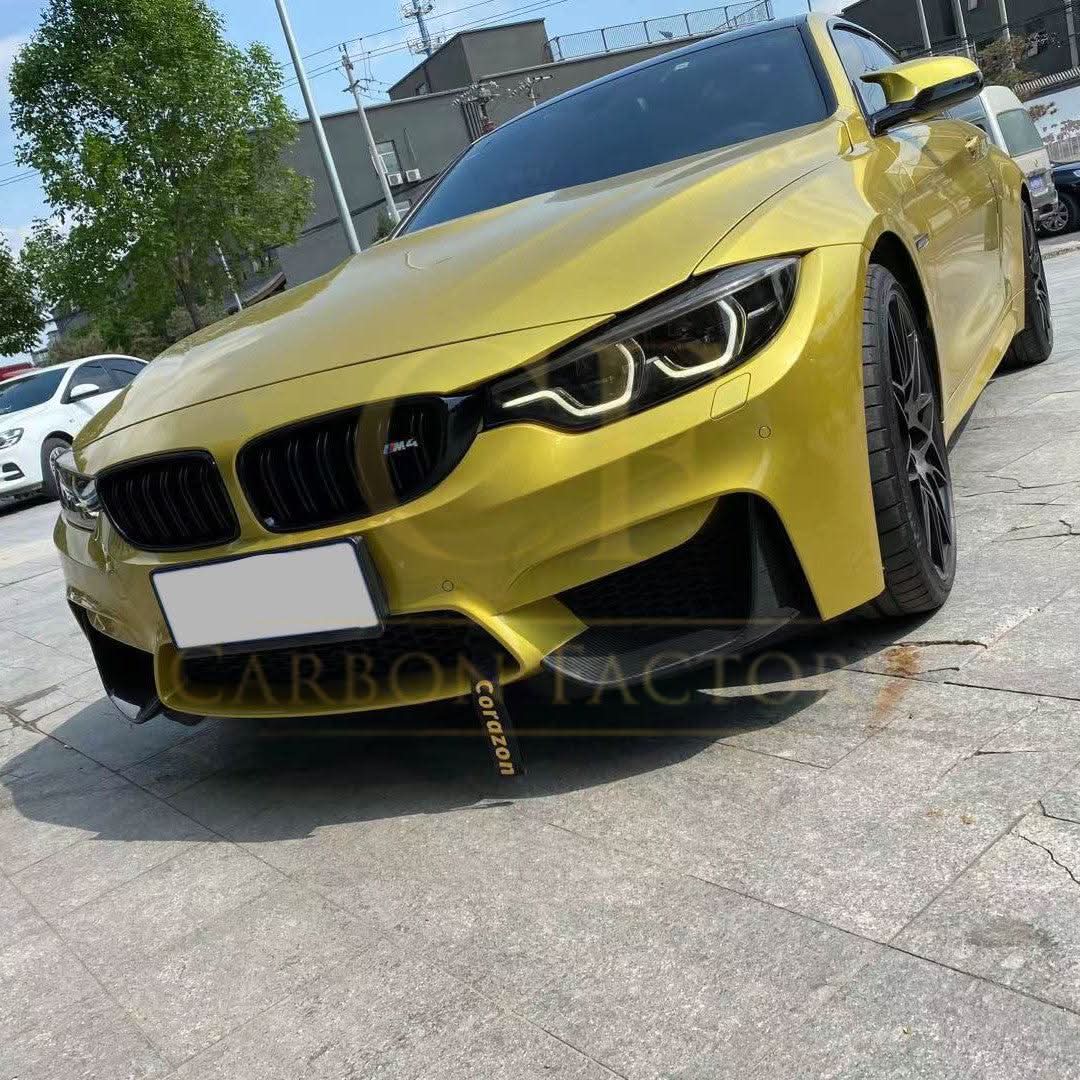BMW F80 M3 F82 F83 M4 (2014-2020) MP-Style Pre-Preg Carbon Front Splitter Covers