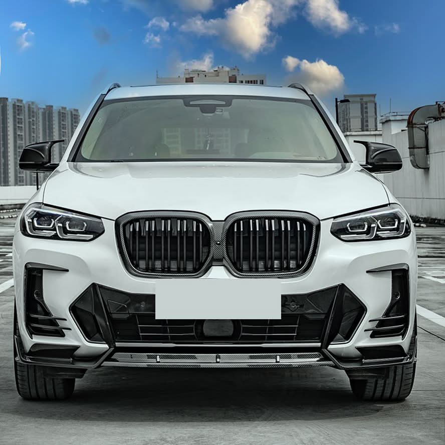BMW X3 G01 X4 G02 iX3 G08 LCI 22-25 SQ 2 Style Pre-Preg Carbon Front Splitter