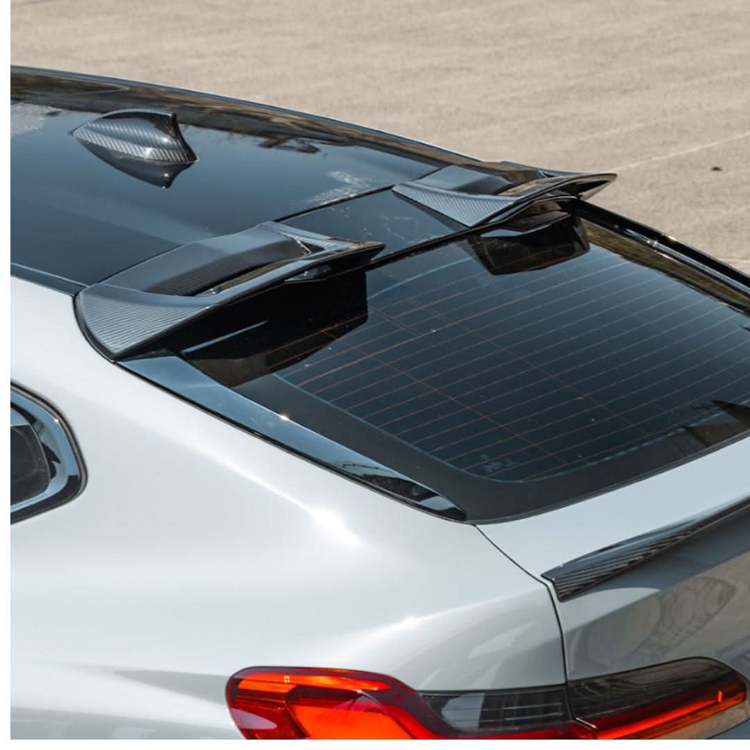 BMW G02 X4 F98 X4M roof spoiler, SQ style pre-preg carbon fibre