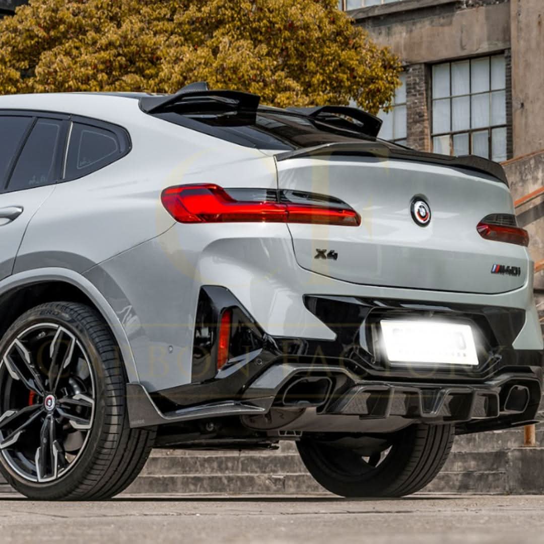 BMW G02 X4 F98 X4M roof spoiler, SQ style pre-preg carbon fibre