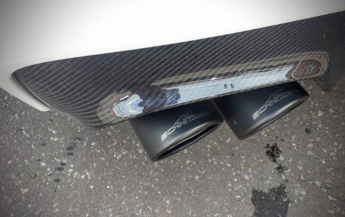 F06 650i AC Schnitzer Quad Sports Exhaust Ceramic Black - AC-EXH-F06-650I