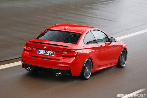 F22 M235i AC Schnitzer Quad Rear Silencer with Evo Tailpipes, Part No AC-EXH-F22-QUAD