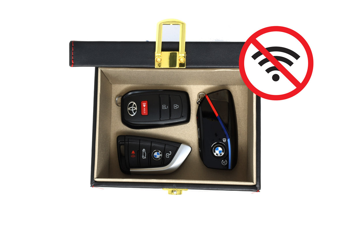 Faraday Key Box for Keyless Entry Theft Protection, 159 x 121 x 92 mm