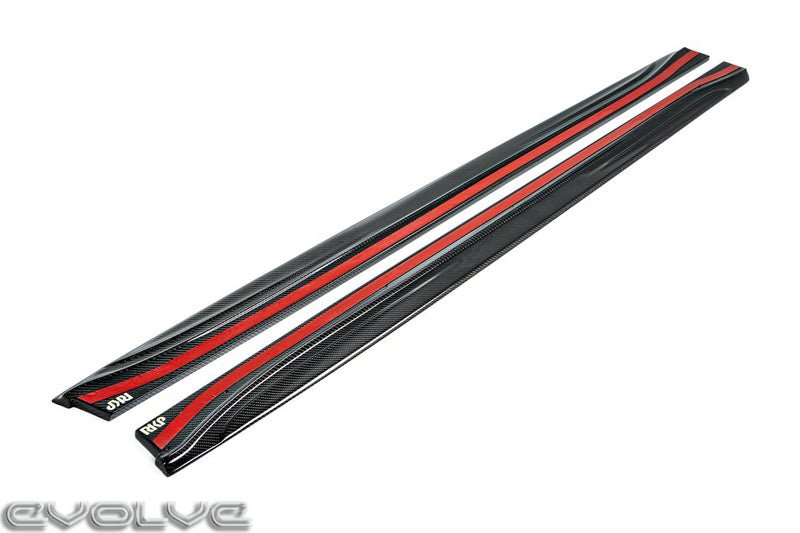 BMW M4 F82 F83 carbon fibre side skirts - RKP Composites 2x2 weave pair