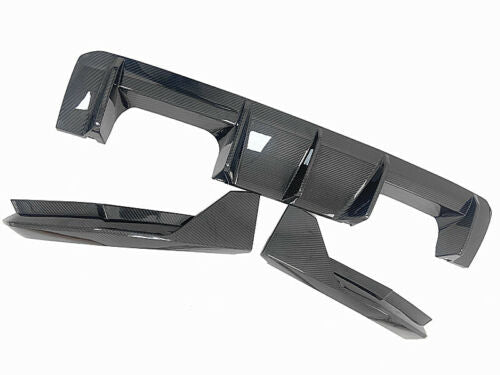 BMW M3 G80 Carbon Fibre Rear Diffuser 3-Piece Kit with Corner Spats