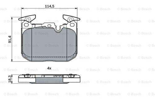 F20 F30 F32 M2 M3 M4 i8 Bosch BP1798 brake pads